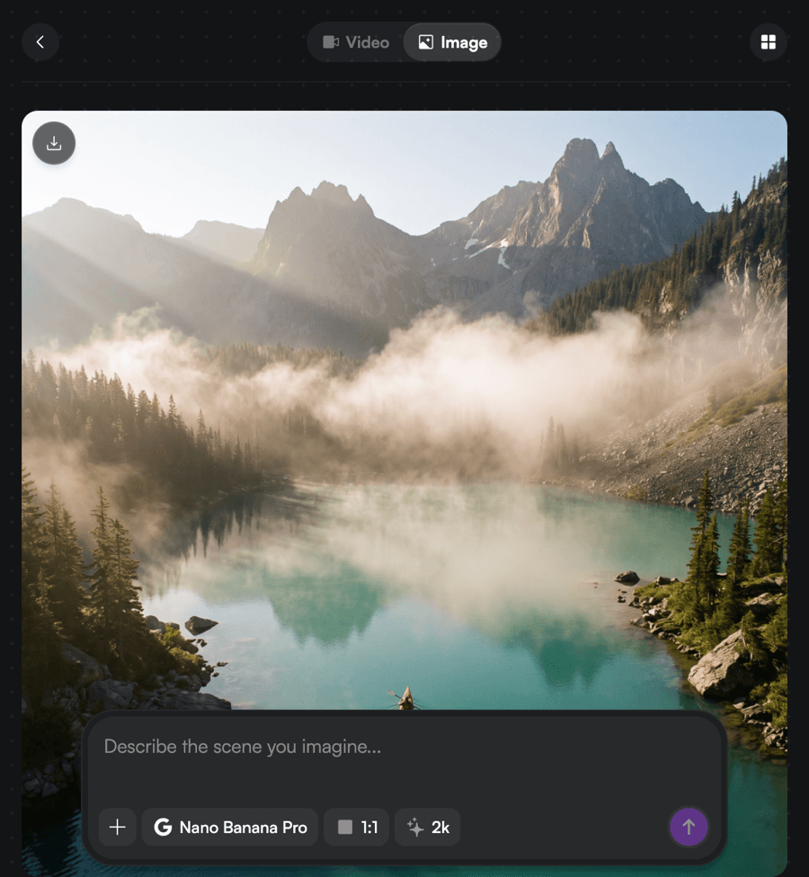 Generate AI Image in the Swiftly Studio panel
