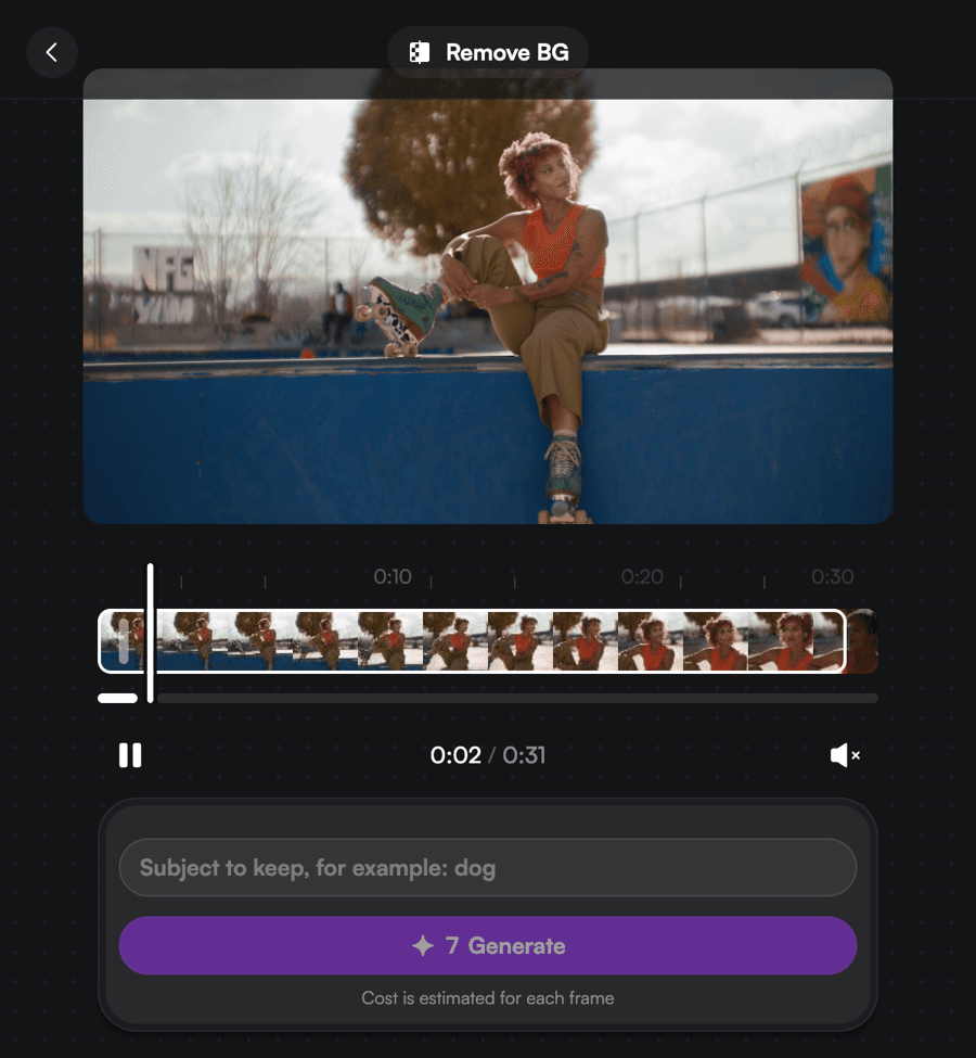 Remove Background in the Swiftly Studio panel