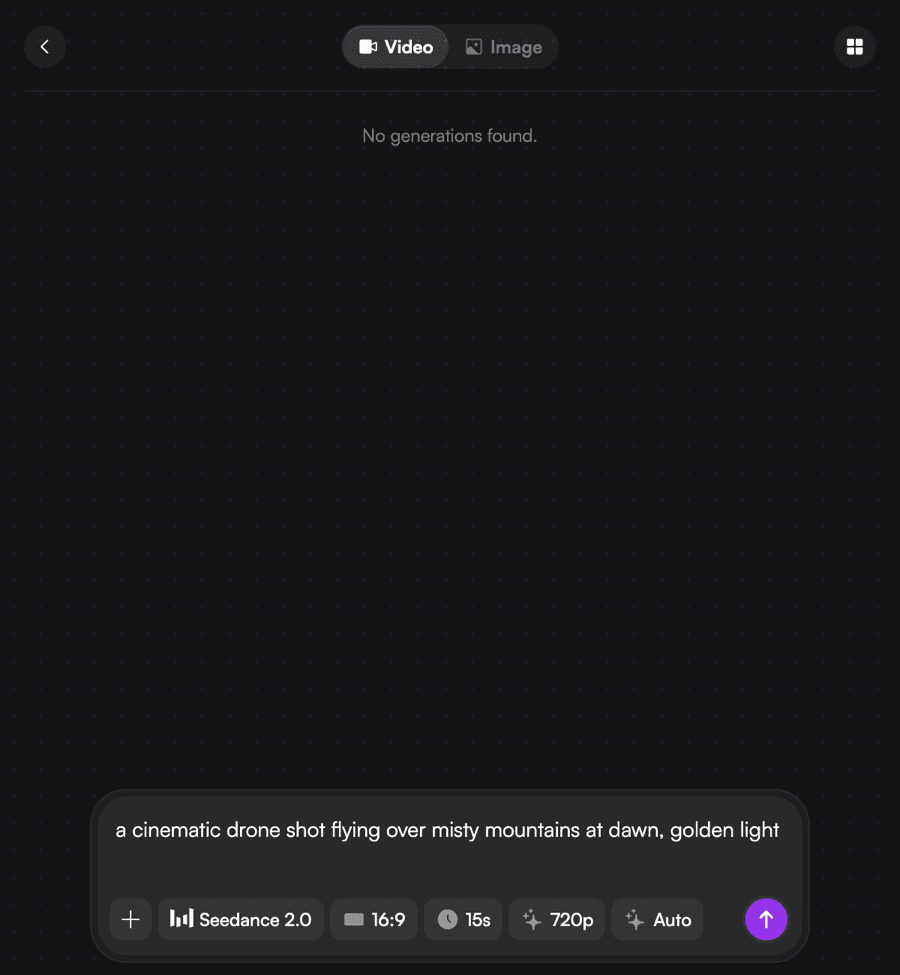 Generate AI Video in the Swiftly Studio panel